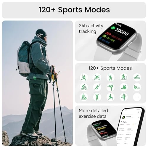 Smart Watch with Alexa Built-in, HD Touchscreen Fitness Tracker with Bluetooth Calling, Heart Rate/Sleep Monitor, 120+... — Smartwatches, Cillso