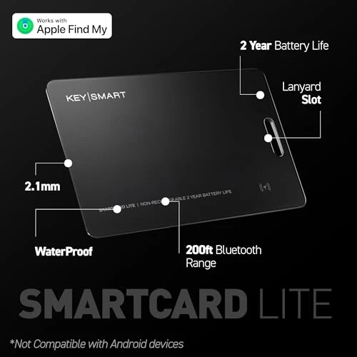 SmartCard Lite Wallet Tracker Card — Item Locators, KeySmart