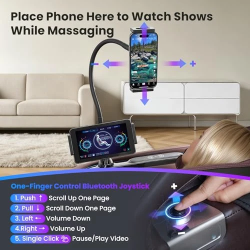 4D Music Rhythm Massage Chair Full Body with Zero Gravity, SL-Track Shiatsu Recliner, Knee Heating Blanket, AI Voice,... — Beds & Tables, KTENTITO