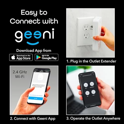 Smart Wi-Fi 4 Outlet Plug with Surge Protection — Power Guardians, Geeni