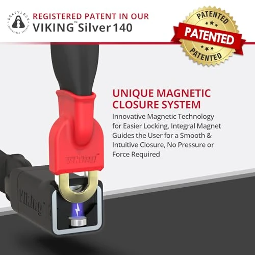 Viking Bike Chain Lock with Key, Seatylock