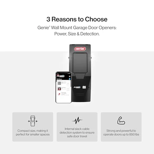 Wall Mount Smart Garage Door Opener, Genie