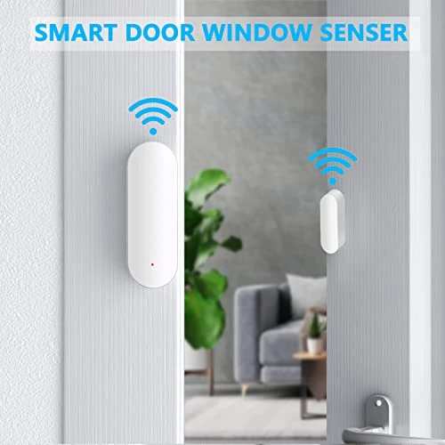 WiFi Door Sensor, Smart Window Contact Sensor for Home Security, Wireless Window Door Sensor Alarm Compatible with Alexa... — Smart Home Security, ORIKLON