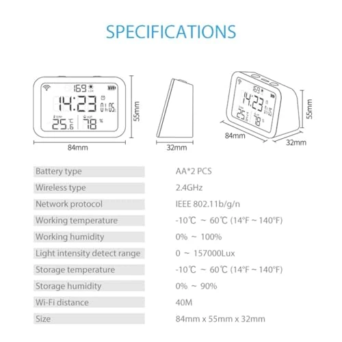 WiFi Thermometer Hygrometer — Home Climate Control, KIMPOK