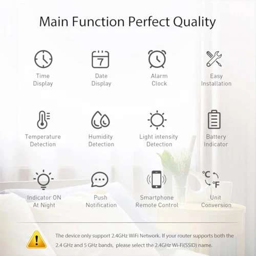 WiFi Thermometer Hygrometer — Home Climate Control, KIMPOK