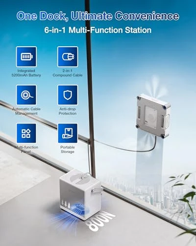 Window Cleaning Robot with Multifunction Station — Smart Cleaning Robots, ECOVACS
