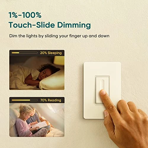 3 Way Smart Dimmer Switch 2 Pack — Smart Switch, TREATLIFE