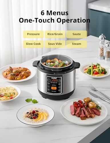 7-in-1 Small Electric Pressure Cooker — Electric Pressure Cookers, COMFEE'