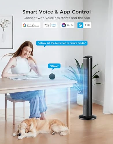 Black Tower Fan — Ceiling Fans, GoveeLife
