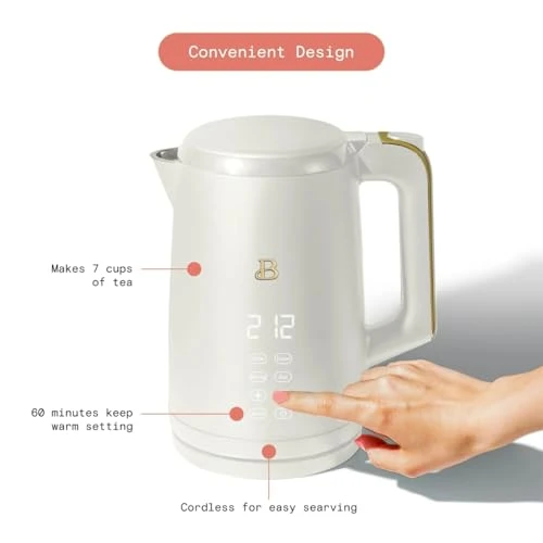 Electric Kettle with Programmable Temperature and Touch Display — Kettles & Tea Machines, Generic