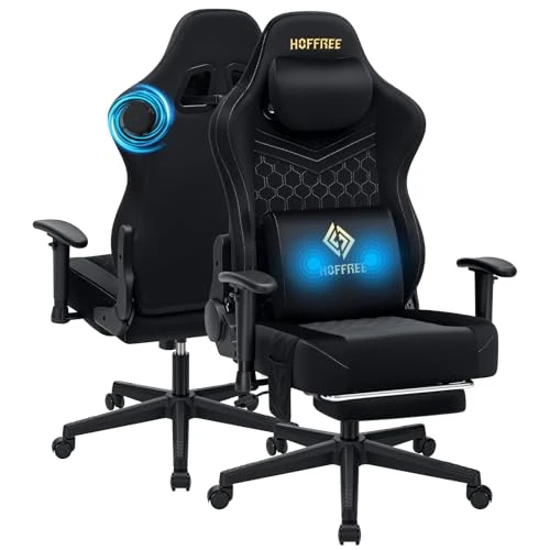 Gaming Chair with Speakers and Massage — Smart Chairs, HOFFREE