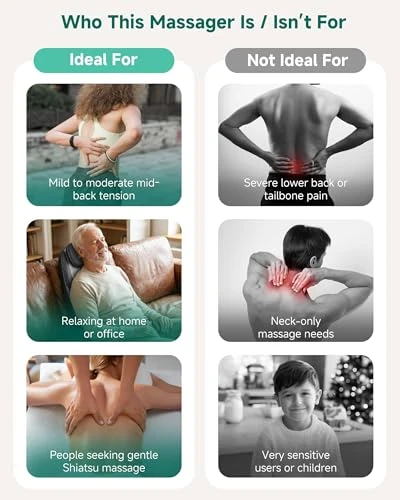 Shiatsu Back Massager with Heat — Back Relief Solutions, Snailax