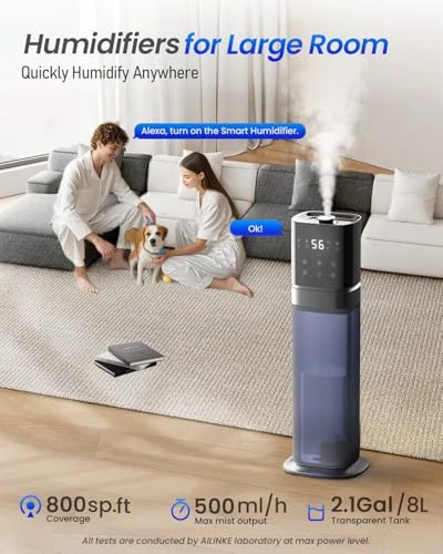 Smart Cool Mist Humidifier with Extended Tube — Air Moisturizers, AILINKE