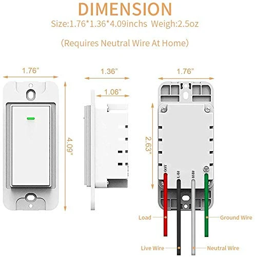 Smart Light Switch — Dimmer Switches, micmi