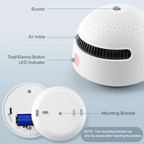 Smart Smoke Detector with 10-Year Battery — Smoke & CO Detectors, Soewolit