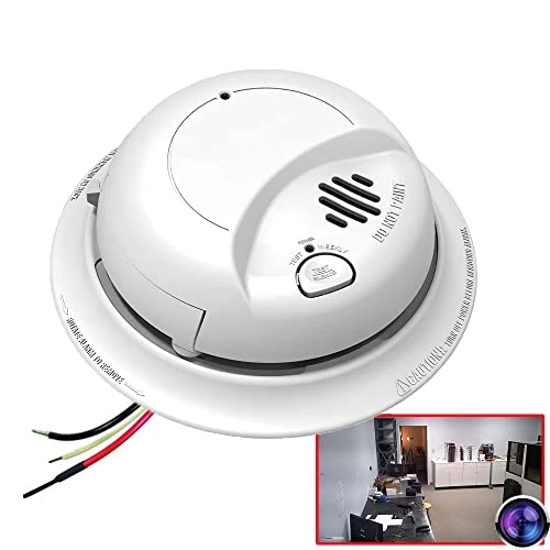 Smoke Detector WiFi Spy Camera — Dome Surveillance Cameras, AES Spy Cameras