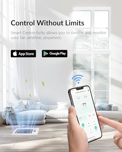 Super Quiet Register Booster Fan — Pedestal, Howeall