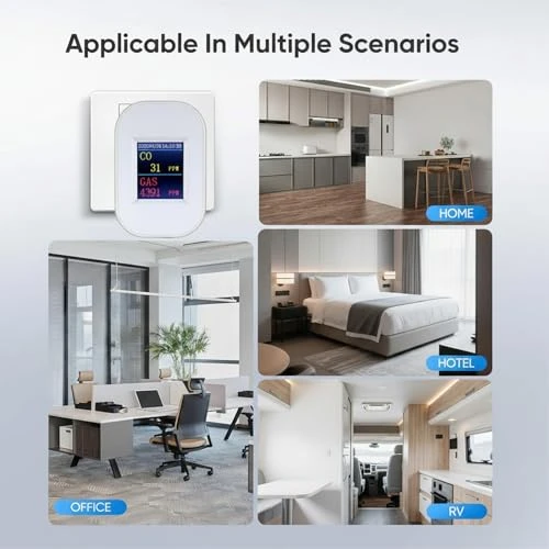 WiFi Carbon Monoxide and Natural Gas Detector Plug-in — Gas & CO Detectors, tulilut