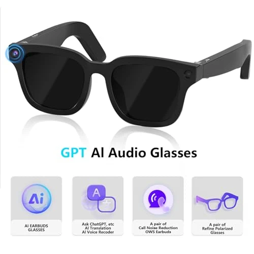 AI Smart Glasses with Camera and Audio — Smart Glasses, Oucscru