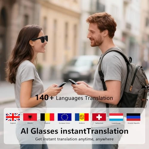 AI Smart Glasses with Camera and Audio — Smart Glasses, Oucscru