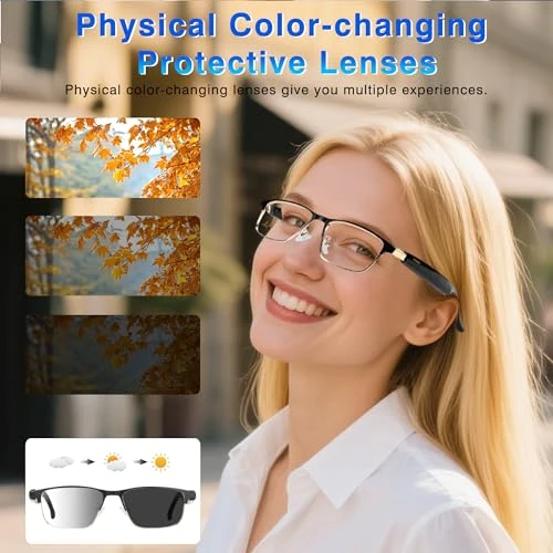 AI Translation Smart Glasses with Color-Change Lenses — Smart Glasses, OICIIDO
