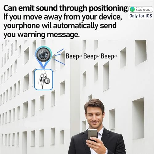 GPS Tracker Tag with Protective Case, Key Ring, and Lanyard — Item Locators, Tukio