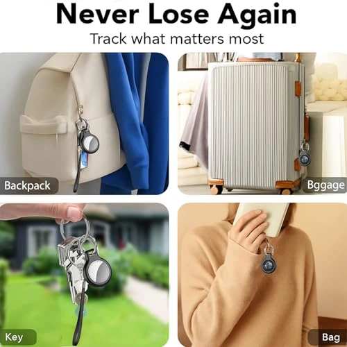 GPS Tracker Tag with Protective Case, Key Ring, and Lanyard — Item Locators, Tukio