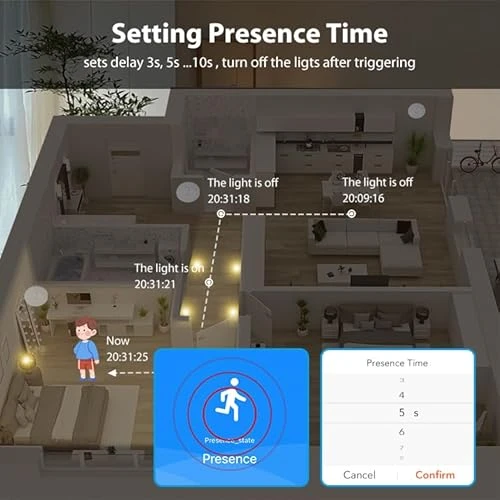 Human Presence Sensor with Light Switch — Motion Sensors, Haozee