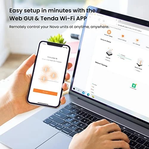 Mesh WiFi 6 System — Routers, Tenda