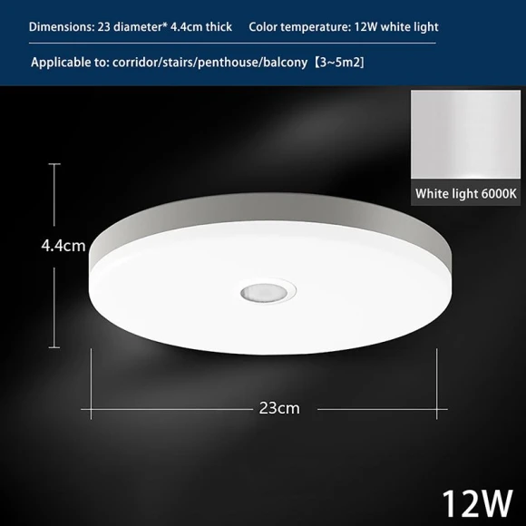 Motion Sensor LED Ceiling Light, Mingusta