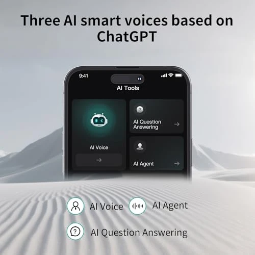 Portable Note Voice Recorder with Case — Voice Recognition & Productivity Software, Rpbznr