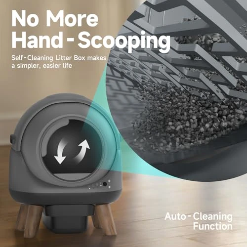 Self Cleaning Litter Box for Multiple Cats — Waste Bins, Coziley
