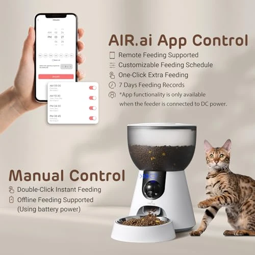 Smart Automatic Pet Feeder with Wide-Angle Camera — Automatic Feeders, iPettie