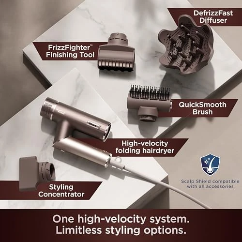 SpeedStyle Pro Flex Professional Performance High-Velocity Hair Dryer System with Scalp Shield & IQ Speed Styling and..., Shark