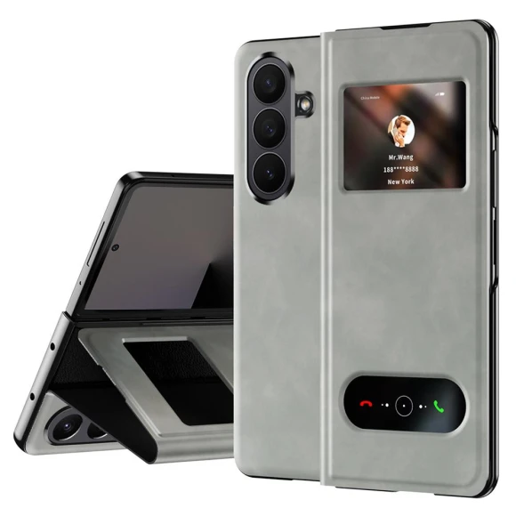 View Window PU Leather Phone Cover, Smartwatch 2025