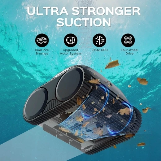 Cordless Robotic Pool Cleaner — Robot Vacuum, WYBOT