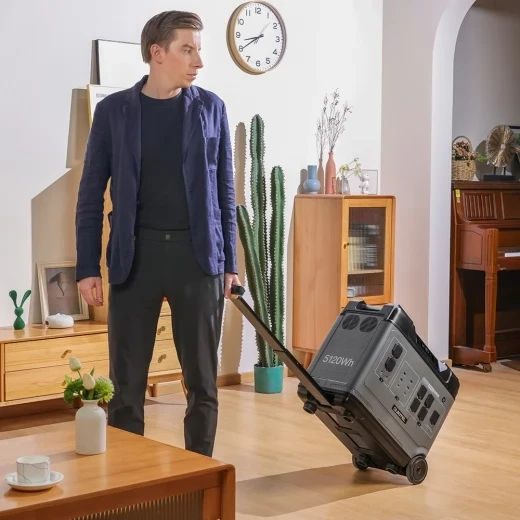 Portable Power Station 5120Wh LiFePO4 Battery, 4000W AC Output — Portable Power Station, OUKITEL