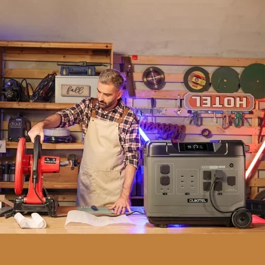 Portable Power Station 5120Wh LiFePO4 Battery, 4000W AC Output — Portable Power Station, OUKITEL