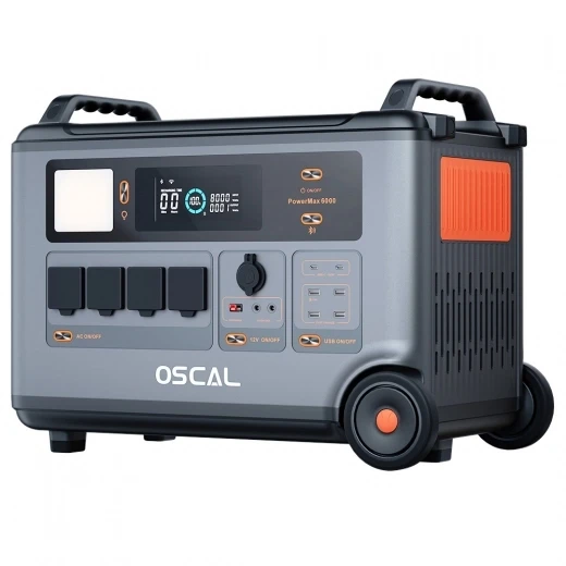 3600Wh 6000W Power Station with LiFePO4 Battery — Portable Power Station, OSCAL