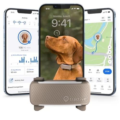 Smart Dog GPS Tracker with Virtual Fence and Vital Signs Monitoring — Trackers, Tractive
