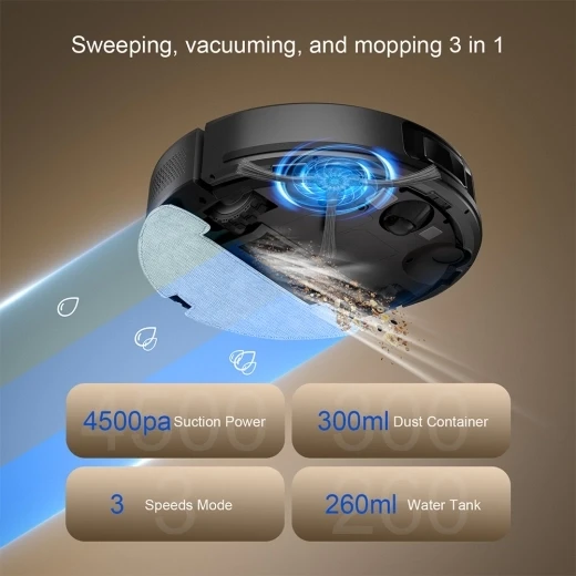 2-in-1 Robot Vacuum Cleaner and Mop with Auto-empty Station — Robot Vacuum, Teendow