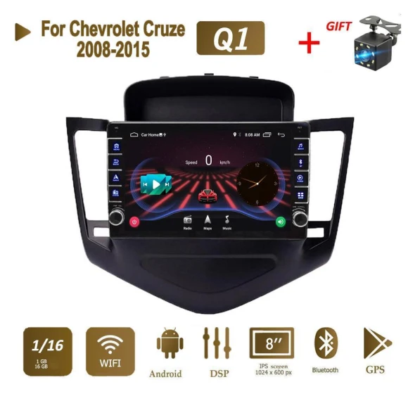Car Stereo with Android, GPS Navigation, WiFi, and CarPlay Support — Car Infotainment System, icreative