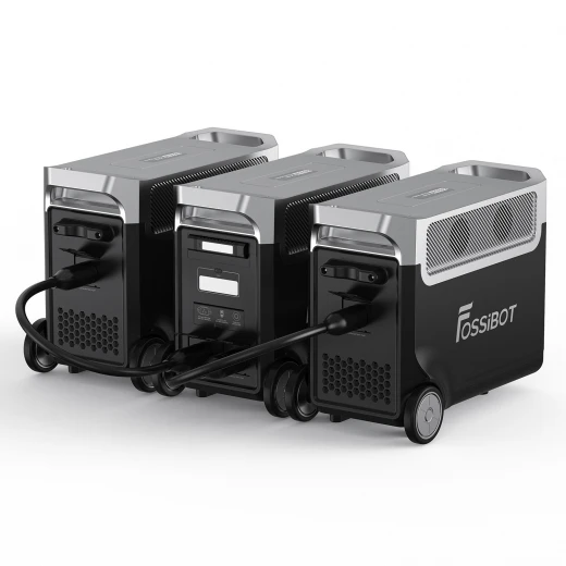 Portable Power Station with Extra Batteries and Solar Panel Kit — Portable Power Station, FOSSiBOT