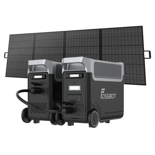 Portable Power Station with Solar Panel Kit — Portable Power Station, FOSSiBOT