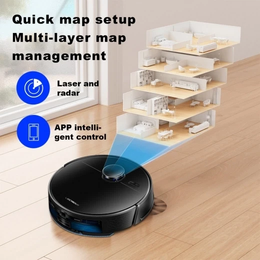 Robot Vacuum Cleaner with Self-emptying Dustbin — Robot Vacuum, Liectroux