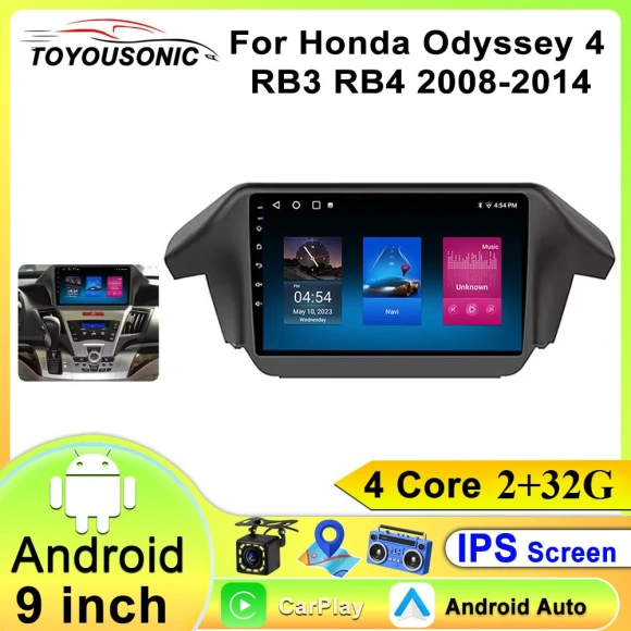 2 Din Android 13 Car Multimedia Player with GPS Navigation and CarPlay — Car Infotainment System, ToyousoniC
