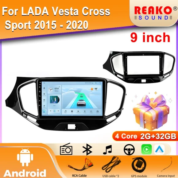 4G CarPlay Android Car Radio Multimedia Video Player — Car Infotainment System, Reakosound