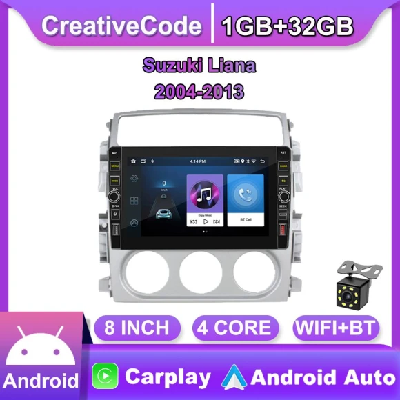 8-inch Android Car Stereo with GPS Navigation — Car Infotainment System, CreativeCode
