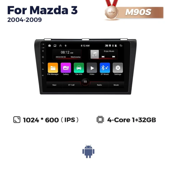 9-Inch 2Din Android Car Radio with GPS and Carplay — Car Infotainment System, Navifly