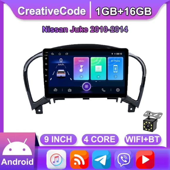 9-inch Car Radio with Android, GPS Navigation, Wi-Fi — Car Infotainment System, CreativeCode